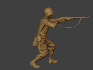 russian soldier ww2 shoot stand2 r1 Modelo de Impressão 3D