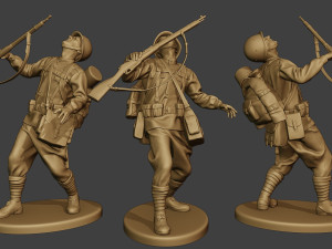 russian soldier ww2 shooted r1 3D Print Model