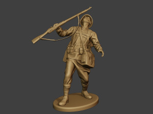 russian soldier ww2 shooted r1 3D Принт Модель