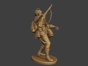 russian soldier ww2 shooted r1 3D Принт Модель