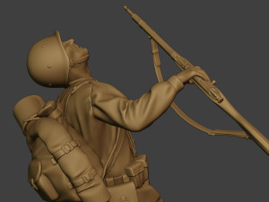 russian soldier ww2 shooted r1 3D Принт Модель