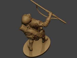 russian soldier ww2 shooted r1 3D Принт Модель