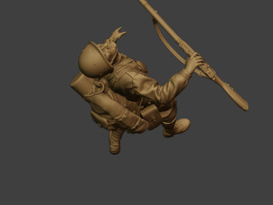 russian soldier ww2 shooted r1 3D Принт Модель