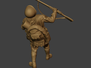 russian soldier ww2 shooted r1 3D Принт Модель