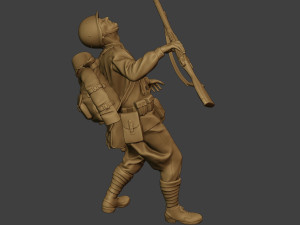 russian soldier ww2 shooted r1 3D Принт Модель