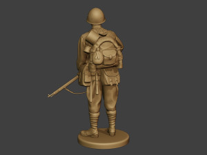 russian soldier ww2 stand r1 Modèles 3D en vedette