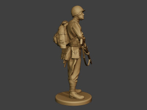 russian soldier ww2 stand r1 Modèles 3D en vedette