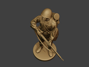 russian soldier ww2 stand r1 Modèles 3D en vedette