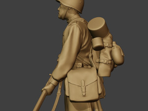 russian soldier ww2 stand r1 Modèles 3D en vedette