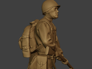 russian soldier ww2 stand r1 Modèles 3D en vedette