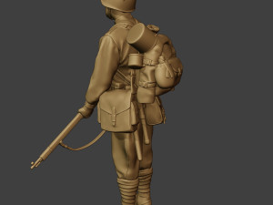 russian soldier ww2 stand r1 Modèles 3D en vedette