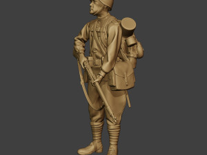 russian soldier ww2 stand r1 Modèles 3D en vedette
