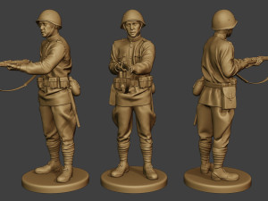 russian soldier ww2 stand2 r1 Modelo de impresión 3D