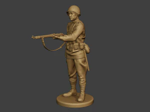 russian soldier ww2 stand2 r1 3D Print Model