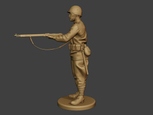 russian soldier ww2 stand2 r1 3D-printmodel