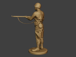 russian soldier ww2 stand2 r1 3D-printmodel