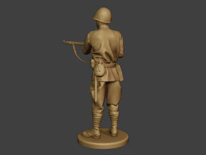 russian soldier ww2 stand2 r1 3D Print Model