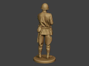 russian soldier ww2 stand2 r1 3D Print Model