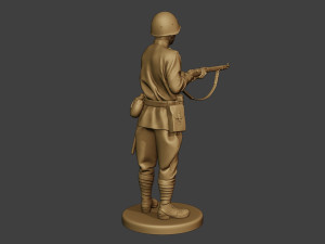 russian soldier ww2 stand2 r1 3D-printmodel