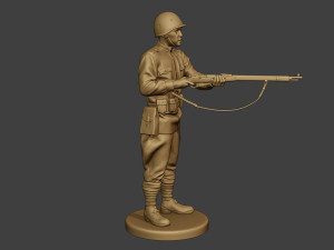 russian soldier ww2 stand2 r1 3D-printmodel