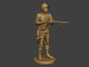 russian soldier ww2 stand2 r1 3D-printmodel