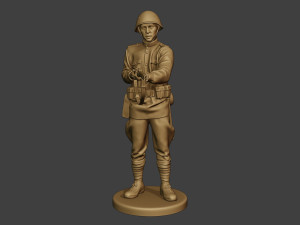 russian soldier ww2 stand2 r1 3D-printmodel