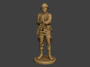 russian soldier ww2 stand2 r1 3D Print Model