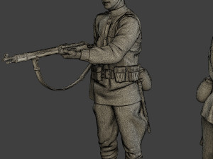 russian soldier ww2 stand2 r1 3D-printmodel