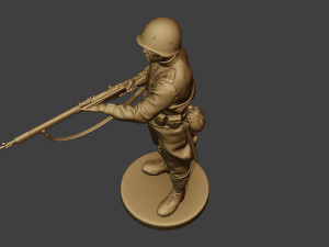 russian soldier ww2 stand2 r1 3D-printmodel