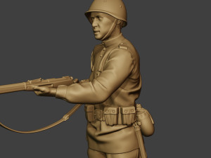 russian soldier ww2 stand2 r1 3D-printmodel