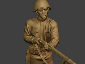 russian soldier ww2 stand2 r1 3D-printmodel