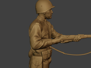 russian soldier ww2 stand2 r1 3D-printmodel