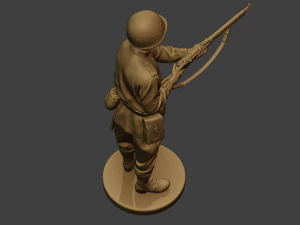 russian soldier ww2 stand2 r1 3D Print Model