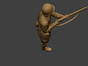 russian soldier ww2 stand2 r1 3D Print Model