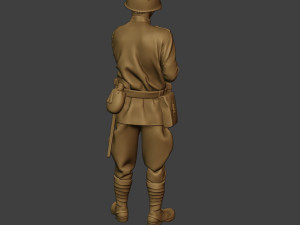 russian soldier ww2 stand2 r1 3D-printmodel