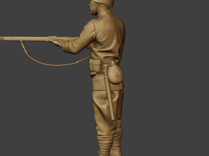 russian soldier ww2 stand2 r1 3D-printmodel