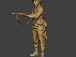 russian soldier ww2 stand2 r1 3D-printmodel