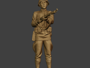 russian soldier ww2 stand2 r1 3D-printmodel