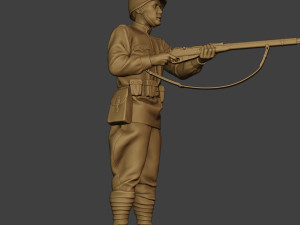 russian soldier ww2 stand2 r1 3D-printmodel