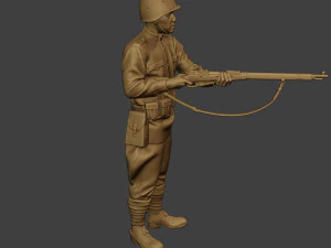 russian soldier ww2 stand2 r1 3D Print Model