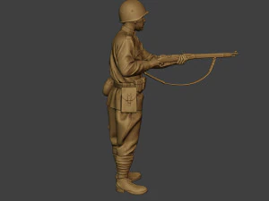 russian soldier ww2 stand2 r1 3D Print Model