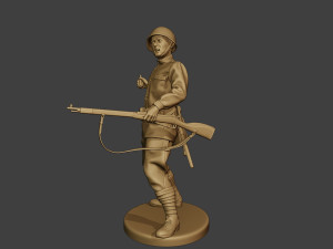 russian soldier ww2 throw grenade r1 3Dプリントモデル