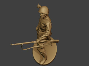 russian soldier ww2 throw grenade r1 3Dプリントモデル