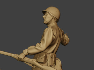 russian soldier ww2 throw grenade r1 3Dプリントモデル