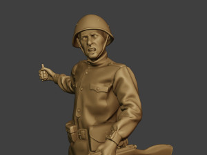 russian soldier ww2 throw grenade r1 3Dプリントモデル