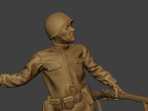 russian soldier ww2 throw grenade r1 3Dプリントモデル