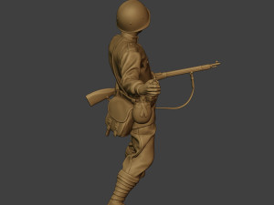 russian soldier ww2 throw grenade r1 3Dプリントモデル