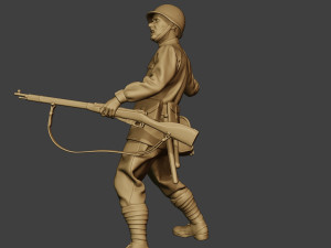 russian soldier ww2 throw grenade r1 3Dプリントモデル