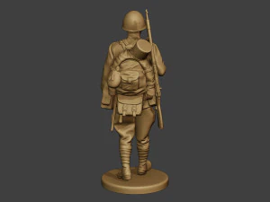 russian soldier ww2 walk r1 3D Print Model