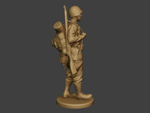 russian soldier ww2 walk r1 3D Print Model